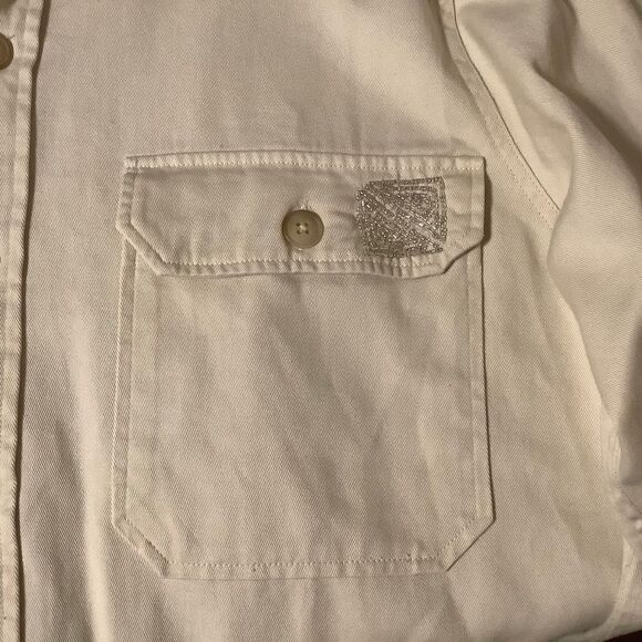 NWT Polo RALPH LAUREN SILVER BEADS EMBROIDERED COTTON SHIRT NEW WITH TAG US XL - Picture 14 of 16